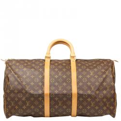 Pre Owned Louis Vuitton Monogram Canvas Keepall 55 Bag
