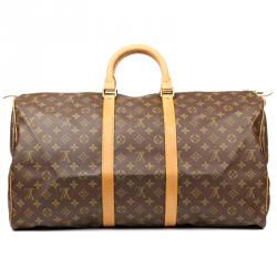 Pre Owned Louis Vuitton Monogram Canvas Keepall 55 Bag