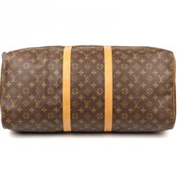 Pre Owned Louis Vuitton Monogram Canvas Keepall 55 Bag