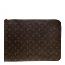 Pre Owned Louis Vuitton Monogram Poche Documents Portfolio Case