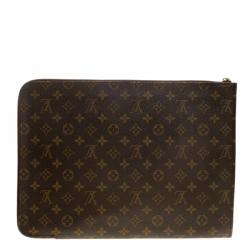 Pre Owned Louis Vuitton Monogram Poche Documents Portfolio Case