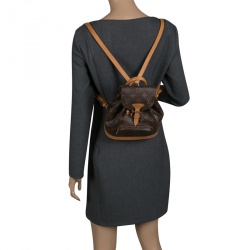 Pre Owned Louis Vuitton Monogram Canvas Montsouris PM Backpack