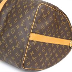 Pre Owned Louis Vuitton Monogram Canvas Keepall Bandouliere 55 Bag