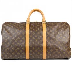 Pre Owned Louis Vuitton Monogram Canvas Keepall 55 Bag