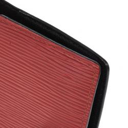 Pre Owned Louis Vuitton Red Epi Leather Small Agenda Cover