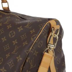 Pre Owned Louis Vuitton Monogram Canvas Keepall Bandouliere 55
