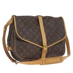 Pre Owned Louis Vuitton Monogram Canvas Saumur 35