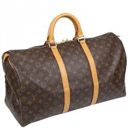 Pre Owned Louis Vuitton Monogram Canvas Keepall 50 Bag