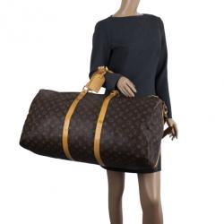 Pre Owned Louis Vuitton Monogram Canvas Keepall Bandouliere 60