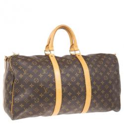 Pre Owned Louis Vuitton Monogram Canvas Keepall Bandouliere 50