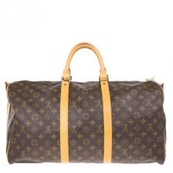 Pre Owned Louis Vuitton Monogram Canvas Keepall Bandouliere 50