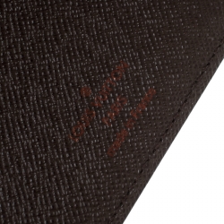 Pre Owned Louis Vuitton Damier Ebene Canvas Medium Ring Agenda Cover