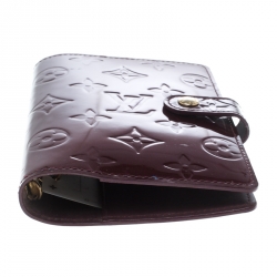 مملوكة مسبقًا جراب أجندة لوي فيتون فيرنيه فوفيستا روج مونوغرامي بحلقات صغيرة