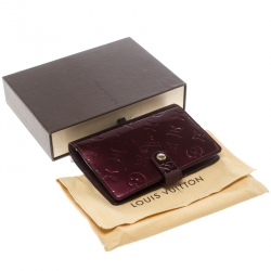 مملوكة مسبقًا جراب أجندة لوي فيتون فيرنيه فوفيستا روج مونوغرامي بحلقات صغيرة