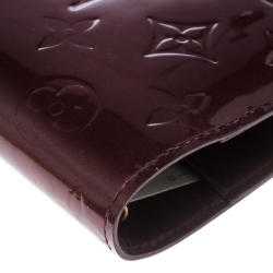 مملوكة مسبقًا جراب أجندة لوي فيتون فيرنيه فوفيستا روج مونوغرامي بحلقات صغيرة