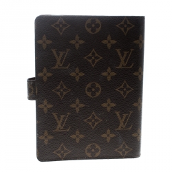 Pre Owned Louis Vuitton Monogram Canvas Medium Ring Agenda Cover
