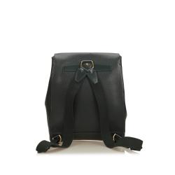 Pre Owned Louis Vuitton Epicea Green Taiga Leather Cassiar Backpack