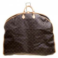 Pre Owned Louis Vuitton Monogram Canvas and Leather Garment Cover