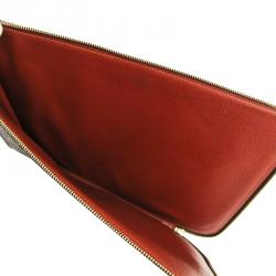 Pre Owned حافظة ملفات لوي فيتون بوش كانفاس مونوغرامية