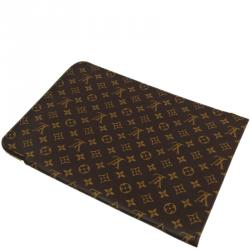 Pre Owned حافظة ملفات لوي فيتون بوش كانفاس مونوغرامية