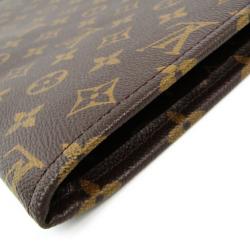 Pre Owned حافظة ملفات لوي فيتون بوش كانفاس مونوغرامية
