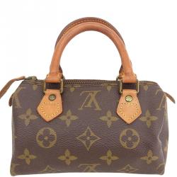 Pre Owned Louis Vuitton Monogram Canvas Mini HL Sac Bag