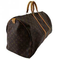 Pre Owned Louis Vuitton Monogram Canvas Keepall 55 Bag