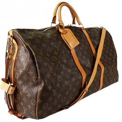 Pre Owned Louis Vuitton Monogram Canvas Keepall Bandouliere 60 Bag