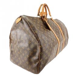 Pre Owned Louis Vuitton Monogram Canvas Keepall 60 Bag