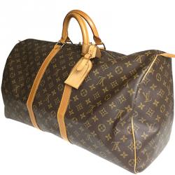 Pre Owned Louis Vuitton Monogram Canvas Keepall 55 Bag