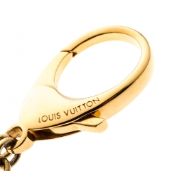 Pre Owned Louis Vuitton Brown Resin Gold Tone Bag Charm