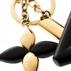 Louis Vuitton LV Twist Black Resin Gold Tone Key Holder / Bag