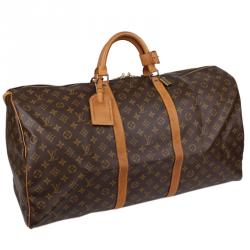 Pre Owned Louis Vuitton Monogram Canvas Keepall 60 Bag