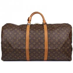 Pre Owned Louis Vuitton Monogram Canvas Keepall 60 Bag