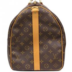 Pre Owned Louis Vuitton Monogram Canvas Keepall Bandouliere 50 Bag