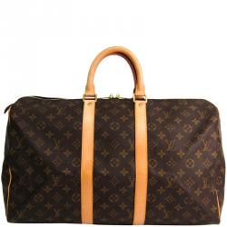 مملوكة مسبقًا Louis Vuitton Monogram Canvas Keepall 45 Bag