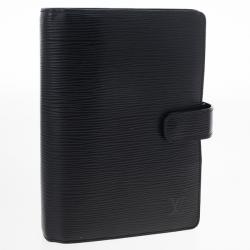 مملوكة مسبقًا Louis Vuitton Black Epi Electric Medium Agenda Cover