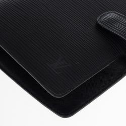 مملوكة مسبقًا Louis Vuitton Black Epi Electric Medium Agenda Cover