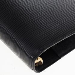 مملوكة مسبقًا Louis Vuitton Black Epi Electric Medium Agenda Cover