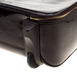 Pre Owned Louis Vuitton Amarante Monogram Vernis Pegase 45 Suitcase