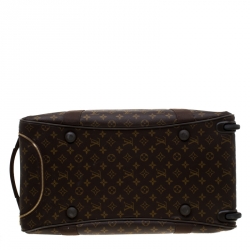Pre Owned Louis Vuitton Brown Monogram Canvas Neo Eole 55 Rolling Luggage