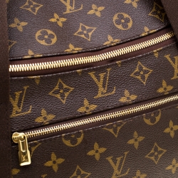 Pre Owned Louis Vuitton Brown Monogram Canvas Neo Eole 55 Rolling Luggage