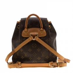 Pre Owned حقيبة ظهر لوي فيتون ميني مونتسواريه كانفاس مونوغرامي