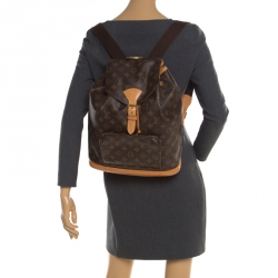 Pre Owned Louis Vuitton Monogram Canvas Montsouris GM Backpack