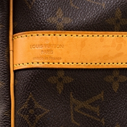 Pre Owned Louis Vuitton Monogram Canvas Keepall Bandouliere 45 Bag