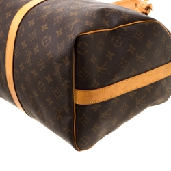 Pre Owned Louis Vuitton Monogram Canvas Keepall Bandouliere 45 Bag