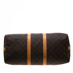 Pre Owned Louis Vuitton Monogram Canvas Keepall Bandouliere 45 Bag