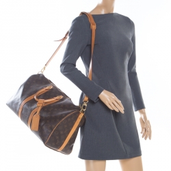 Pre Owned Louis Vuitton Monogram Canvas Keepall Bandouliere 45 Bag