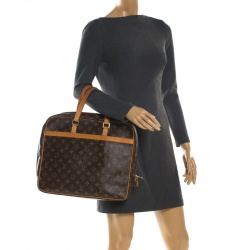 Pre Owned Louis Vuitton Monogram Canvas Porte Documents Pegase Soft Briefcase Bag