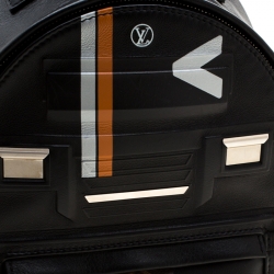 مملوكة مسبقًا حقيبة ظهر لوي فيتون سبيس بالم سبرينغ جلد سوداء PM